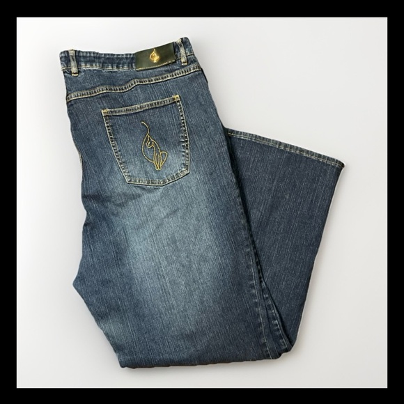 Baby Phat Dark Wash Bootcut Jeans Women’s Sz 24W - Picture 1 of 12